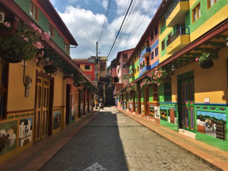 The colourful streets of Guatape, Colombia