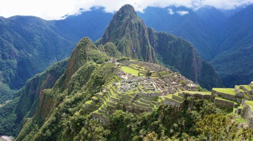 View overlooking Machu Picchu in Peru