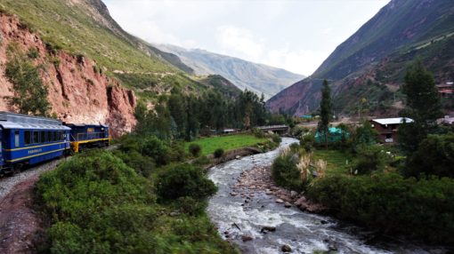 The Peru Rail train in the Sacred Valley