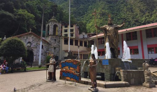 Aguas Calientes' main square, Peru