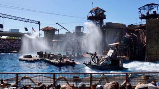 The Waterworld show at Universal Studios Hollywood