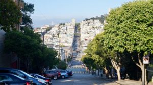 Steep streets in San Francisco, California