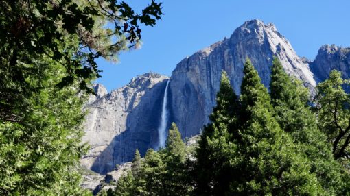 Yosemite Falls on a summer trip to the park in California