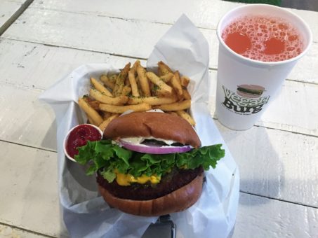 Veganburg vegan burger and fries in San Francisco