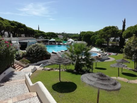 Pool and gardens at Hide resort in Vale Do Lobo, Algarve