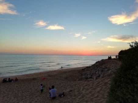 Sunset at Vale do Lobo Beach, Portugal