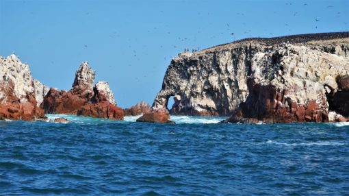 The 'Elephant' rock formation at the Ballestas Islands, Peru