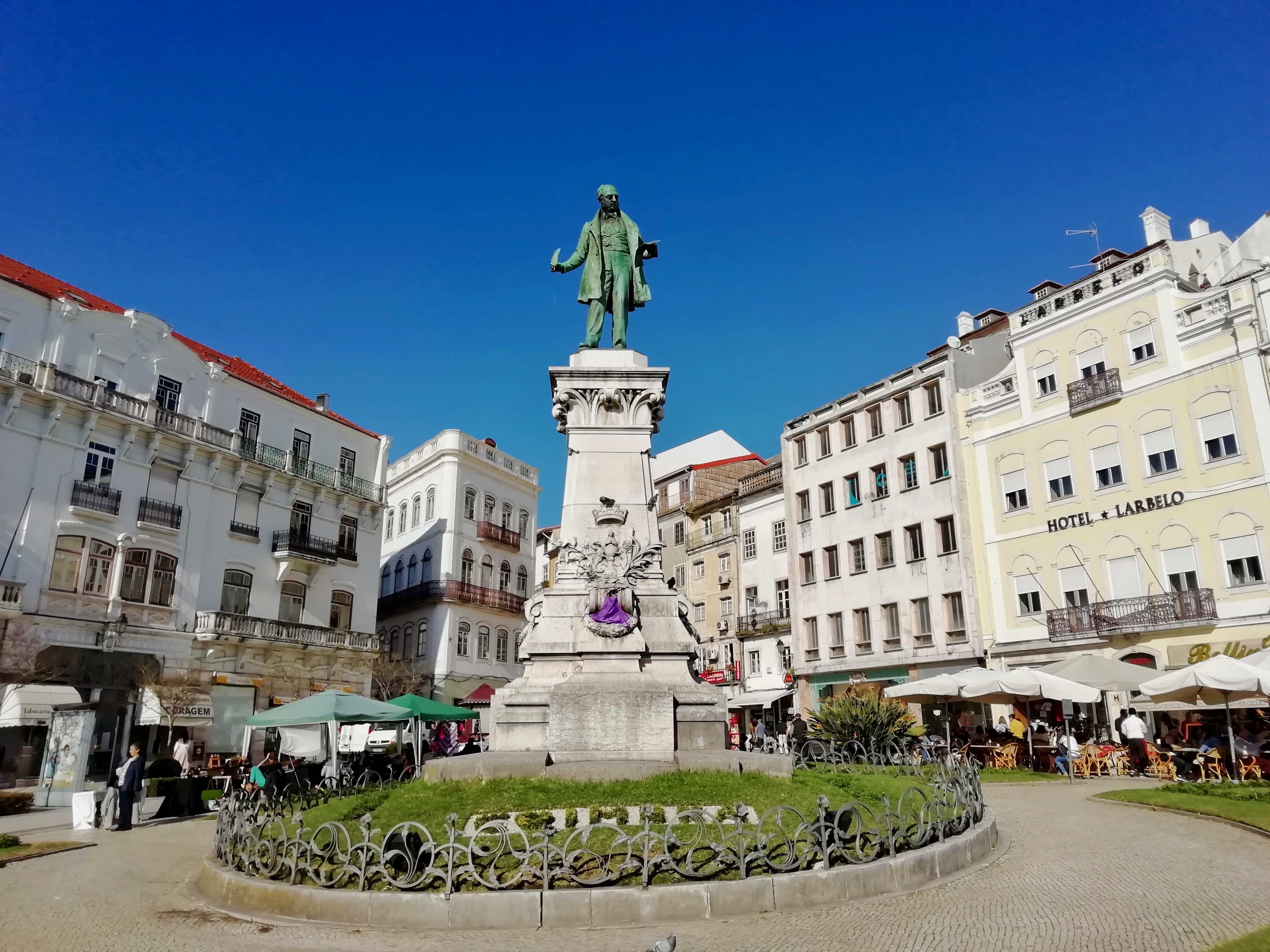 Statue in Coimbra, Central Portugal