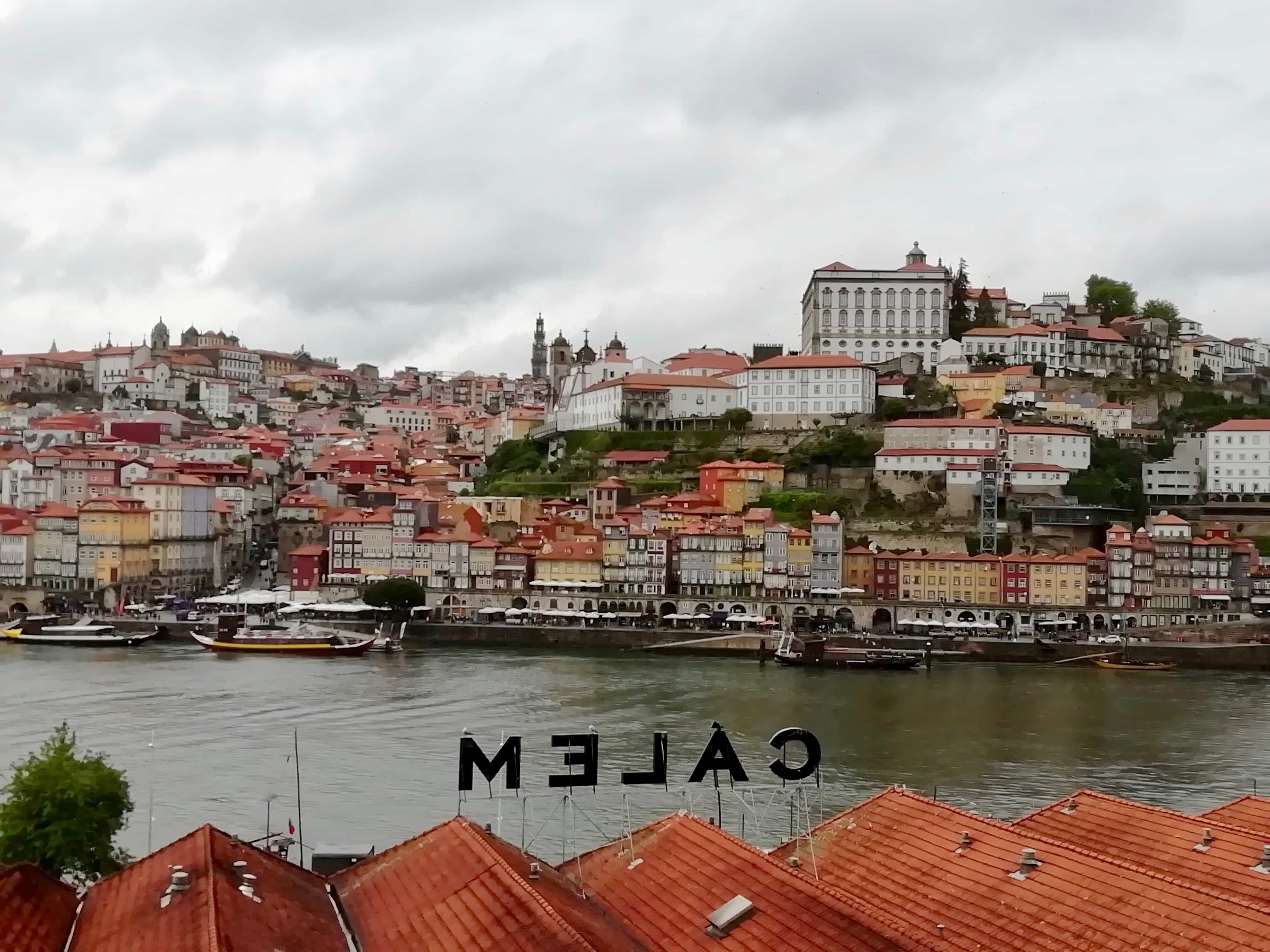 View of the Ribeira in Porto, Portugal