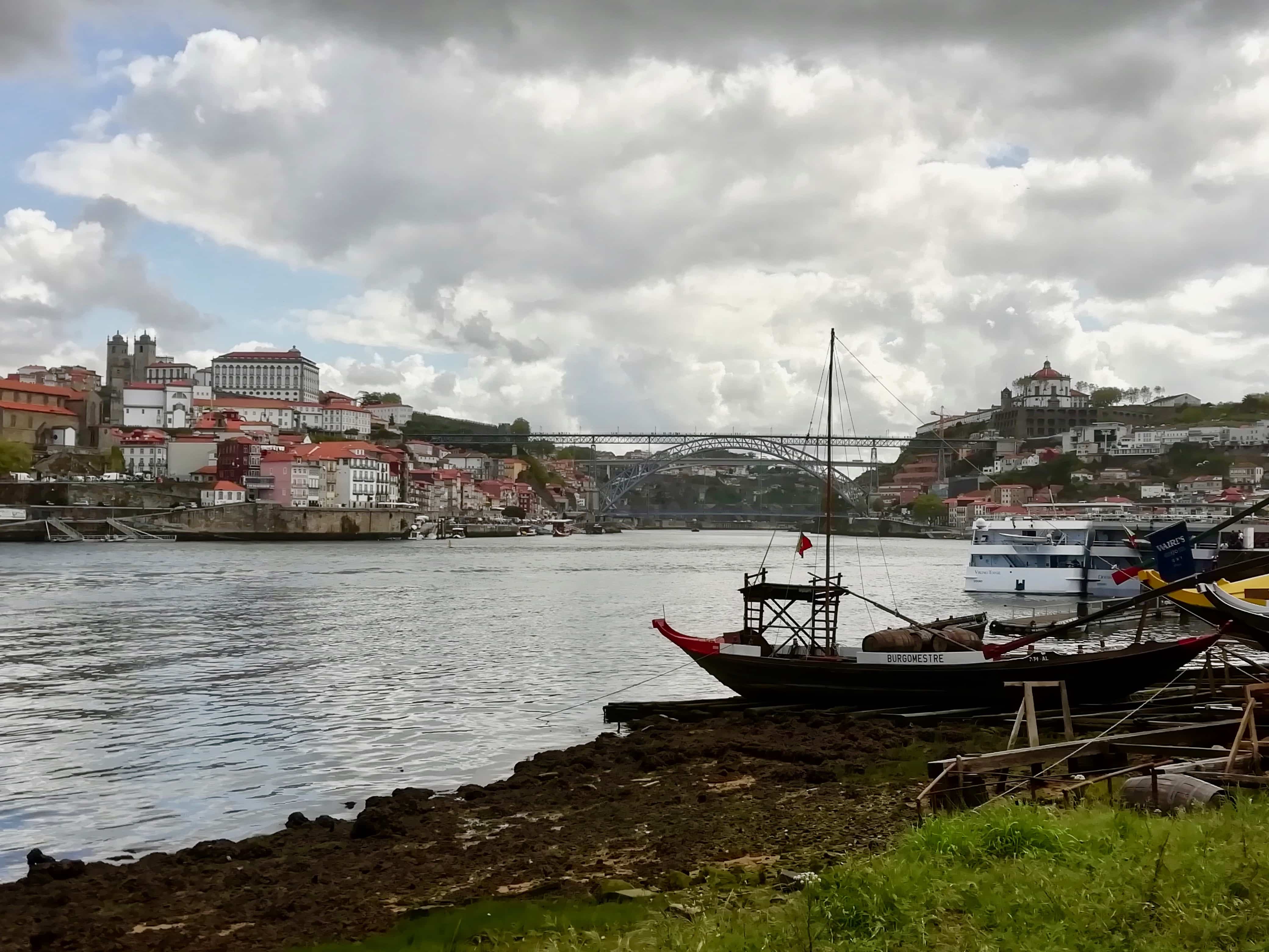 View of Porto from the river, Portugal