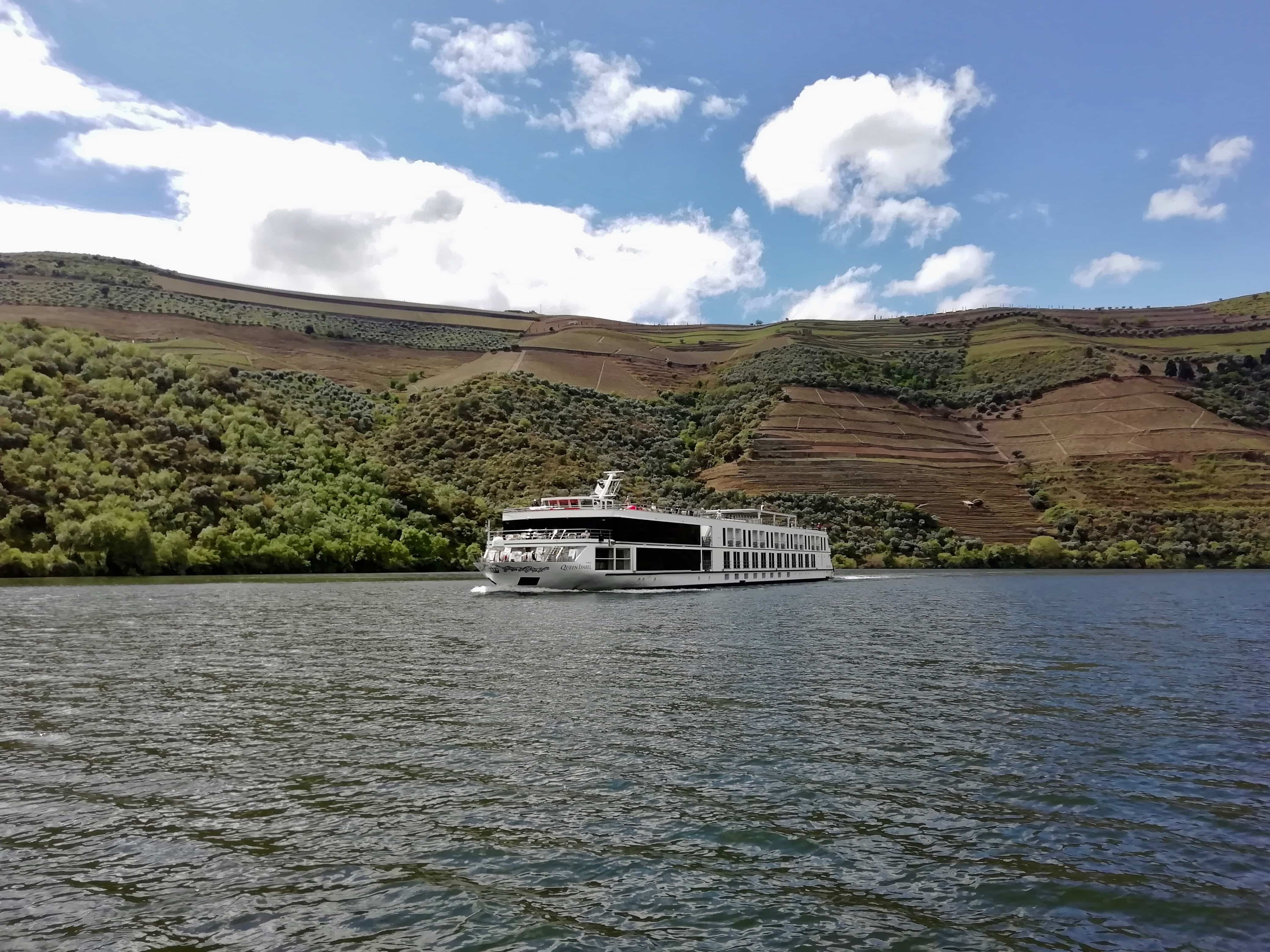 A cruise ship on a Douro Valley River cruise, Portugal