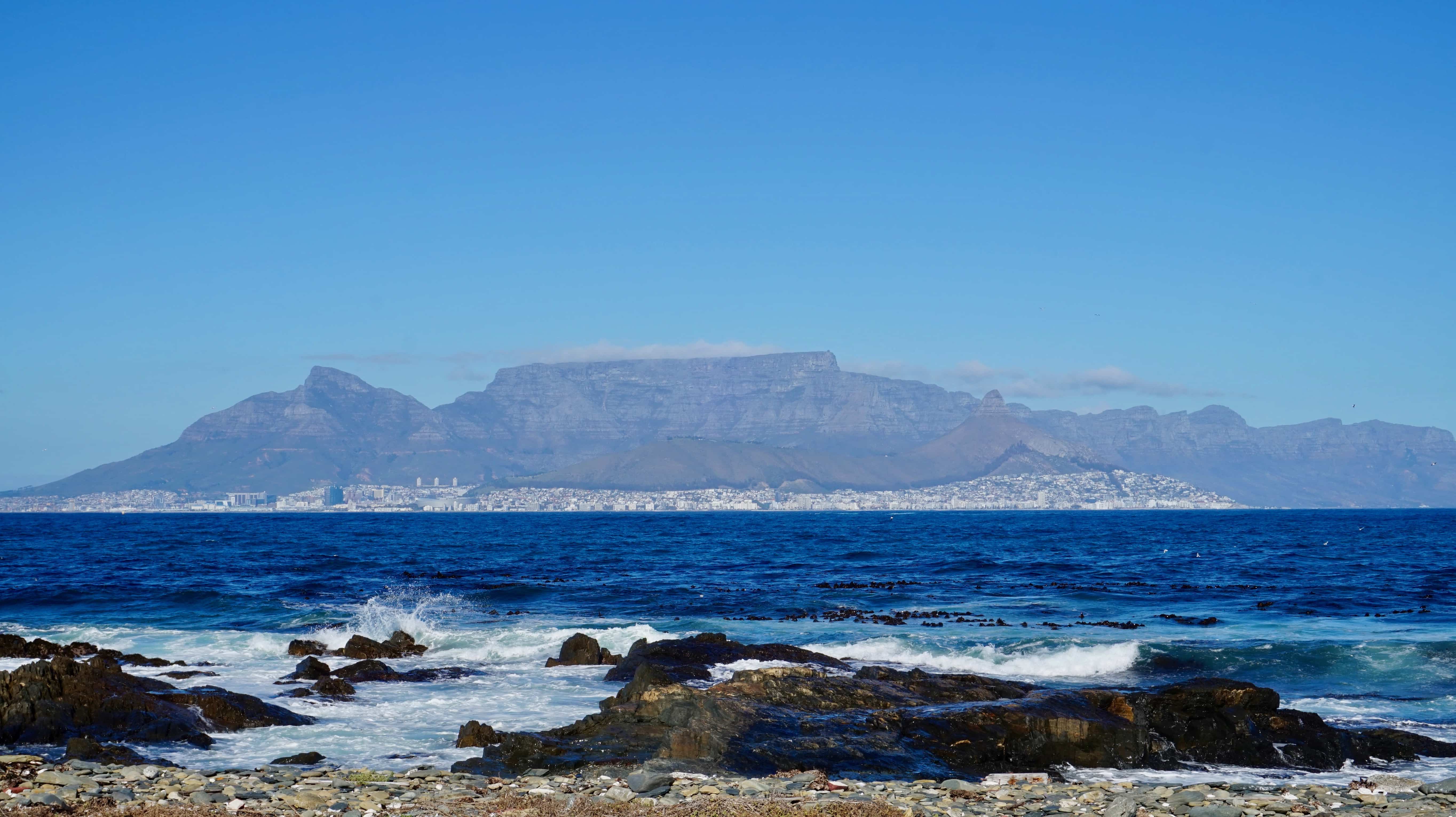 View of Cape Town from Robben Island