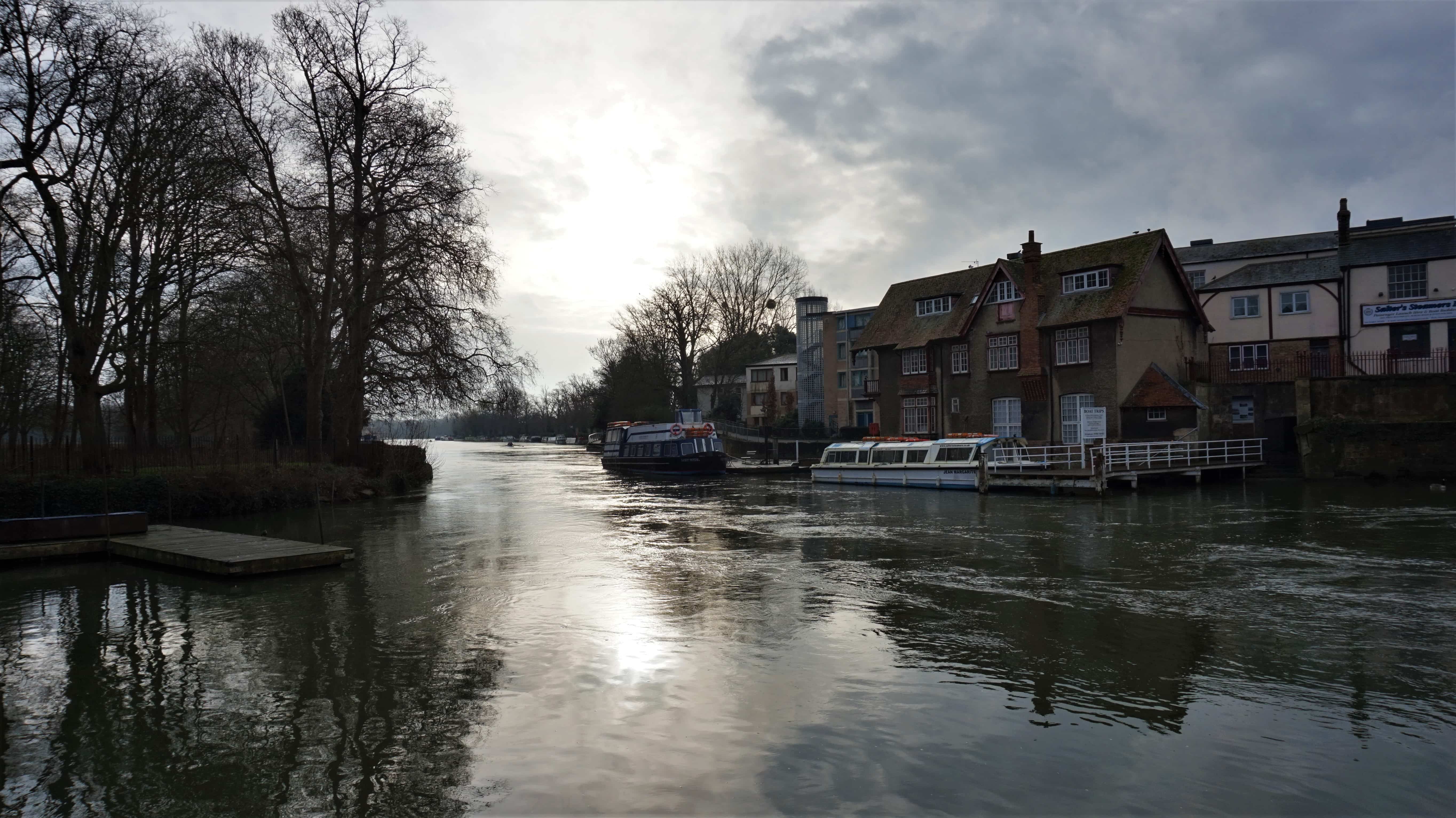 View of the Thames from The Head of the River in Oxford