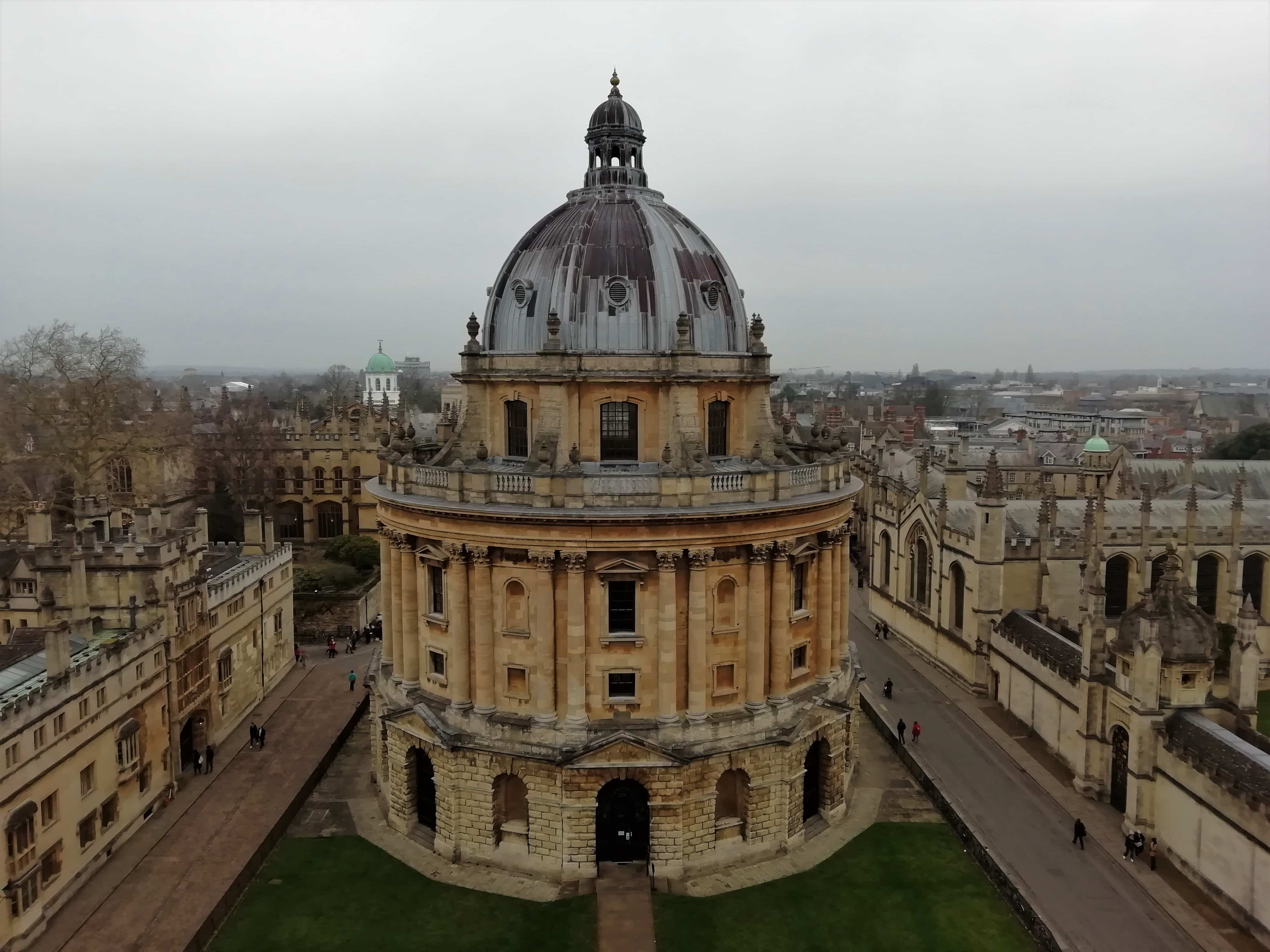 View of Radcliffe Camera from the University Church of St Mary the Virgin in Oxford