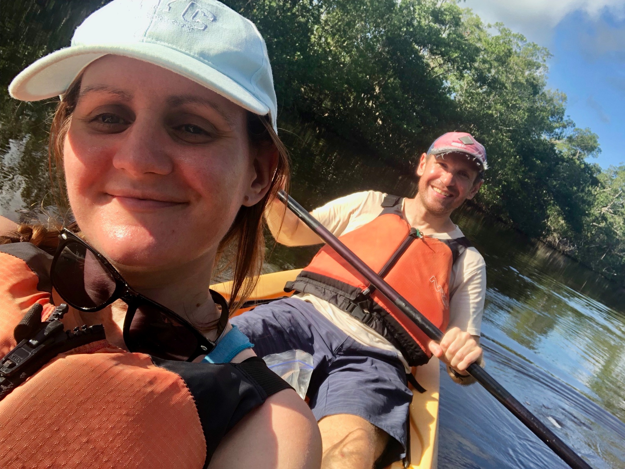 Us kayaking in everglades